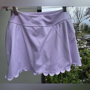 Zella Lilac Scalloped Mini Skirt